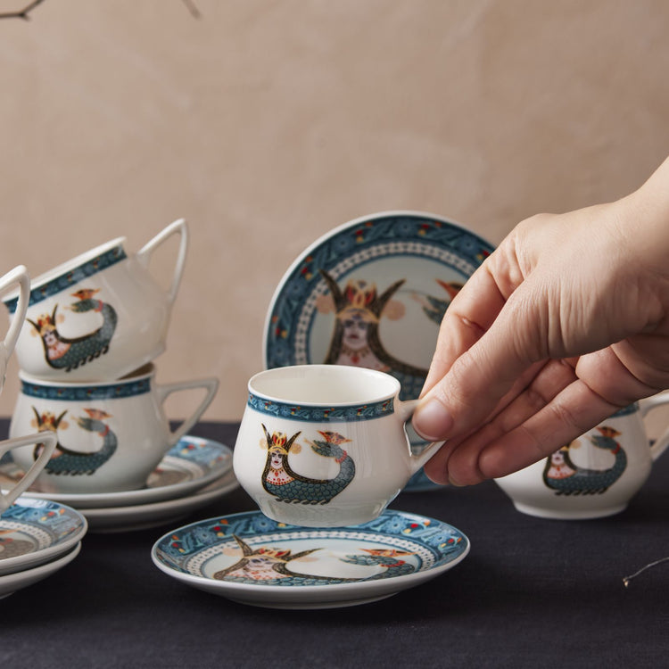 KARACA SAHMERAN 100 ML 6-PERSON COFFEE CUP SET