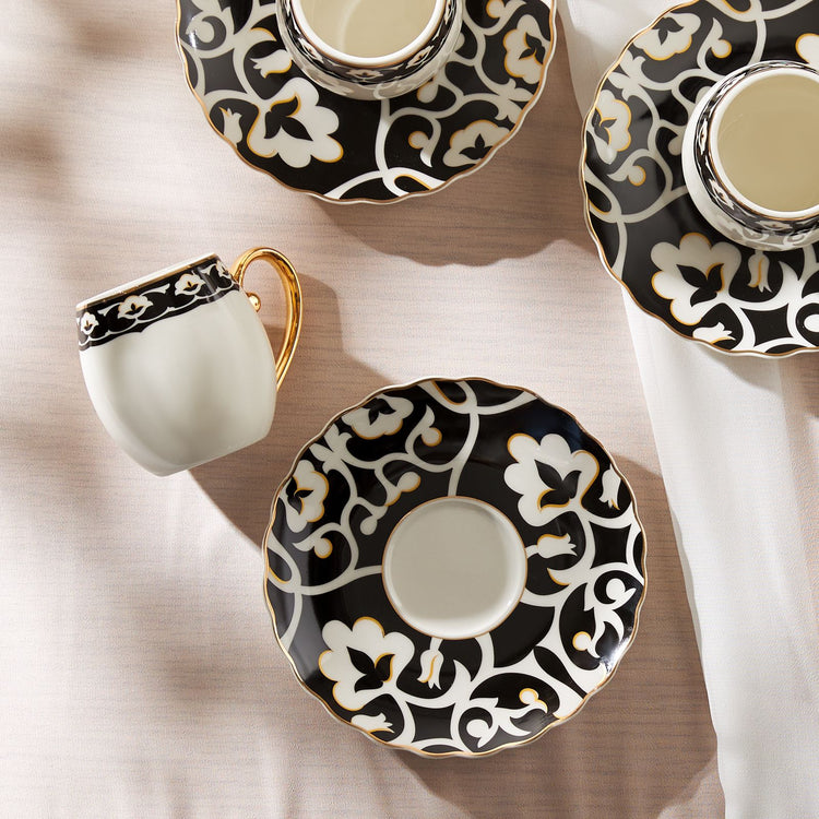 KARACA GEMLIK 6-PERSON 90 ML COFFEE CUP, BLACK