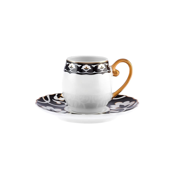 KARACA GEMLIK 6-PERSON 90 ML COFFEE CUP, BLACK