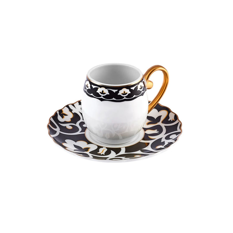 KARACA GEMLIK 6-PERSON 90 ML COFFEE CUP, BLACK