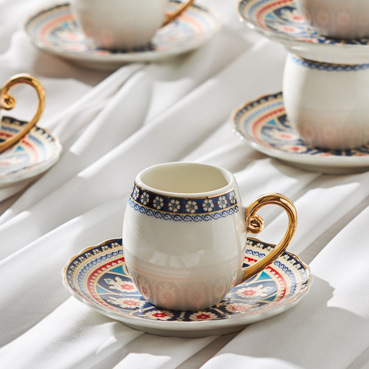 KARACA SOGUT 6-PERSON 90 ML CUP, MULTICOLOR