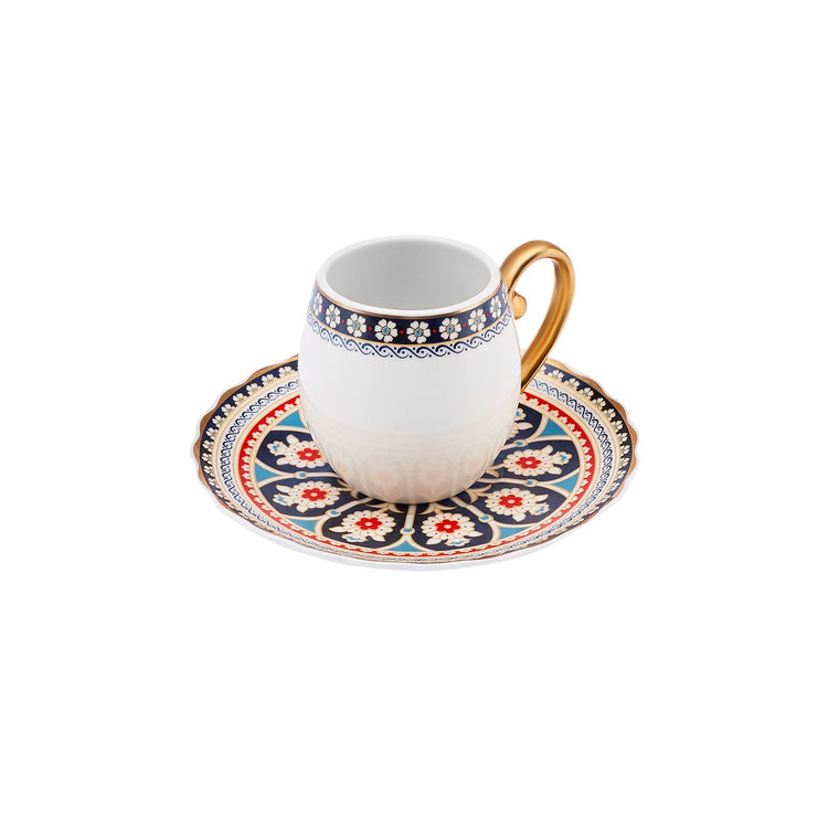 KARACA SOGUT 6-PERSON 90 ML CUP, MULTICOLOR