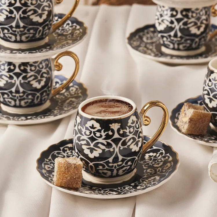 KARACA SERIK 6-PERSON 90 ML COFFEE CUP, BLUE