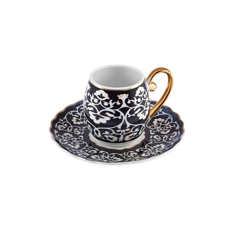 KARACA SERIK 6-PERSON 90 ML COFFEE CUP, BLUE