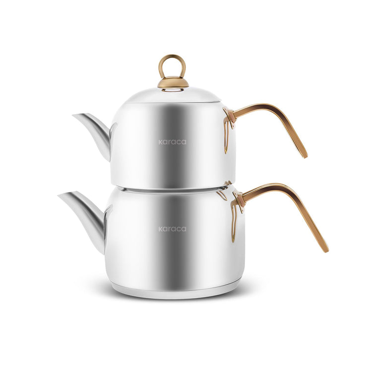 KARACA URBAN MIDI TEA POT SET, GOLD