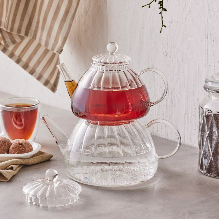 KARACA LORI GLASS TEA POT SET