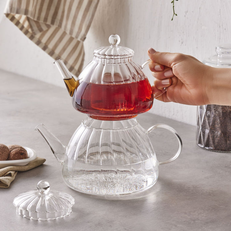 KARACA LORI GLASS TEA POT SET