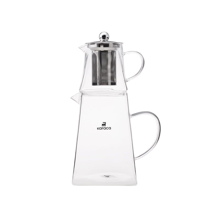 KARACA GIZA BOROSILICATE GLASS TEA POT SET