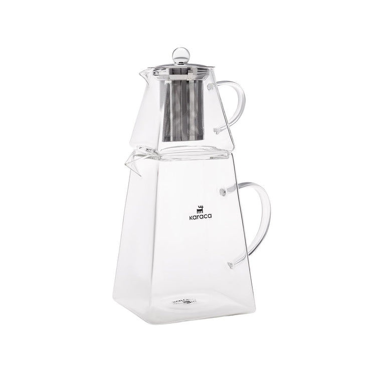 KARACA GIZA BOROSILICATE GLASS TEA POT SET