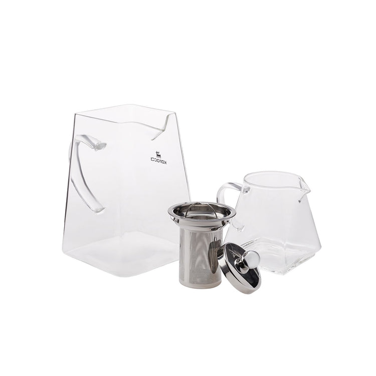 KARACA GIZA BOROSILICATE GLASS TEA POT SET