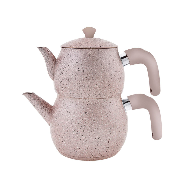 KARACA BIOGRANIT STEEL PLUS TEAPOT, ROSE