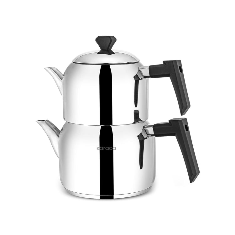 KARACA CAYKARA MIDI TEA SET, BLACK