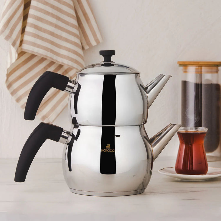 KARACA ALIM MIDI TEA POT, BLACK