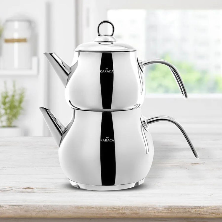 KARACA LAYLA MIDI TEA POT SET, METAL