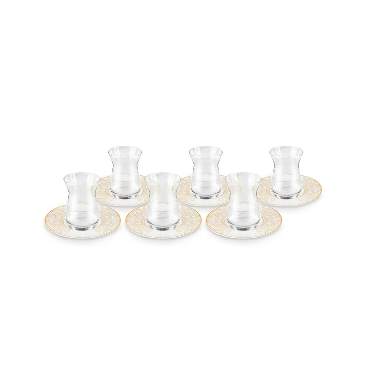 KARACA NAZENDE 6-PERSON 12-PIECE TEA SET