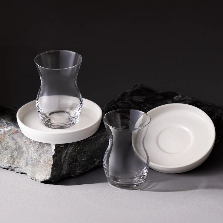 KARACA X SARIYER DESIGN 6-PERSON TEA SET, WHITE