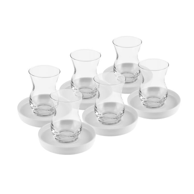 KARACA X SARIYER DESIGN 6-PERSON TEA SET, WHITE