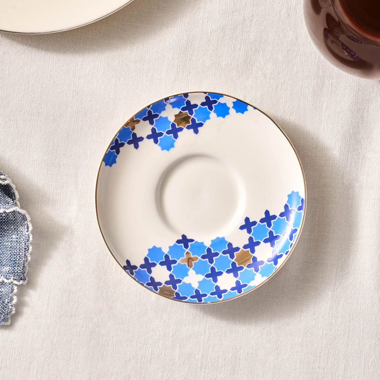 KARACA X REFIKA'DAN TATLICAN SELCUKLU PORCELAIN TEA PLATE