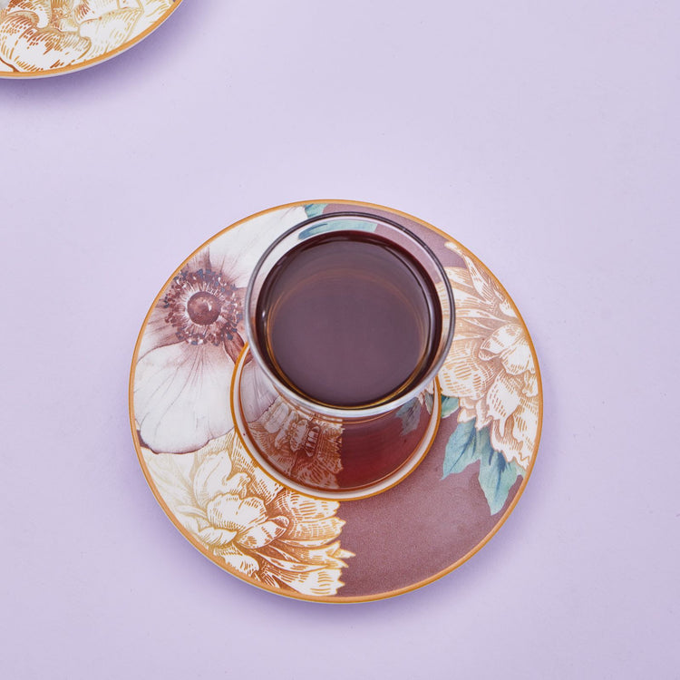 KARACA SERRA 6-PERSON 12-PIECE TEA SET, MULTICOLOR