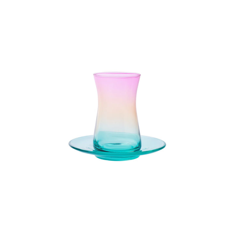 KARACA PERU 6-PERSON 12 PIECE TEA SET, MULTICOLOR