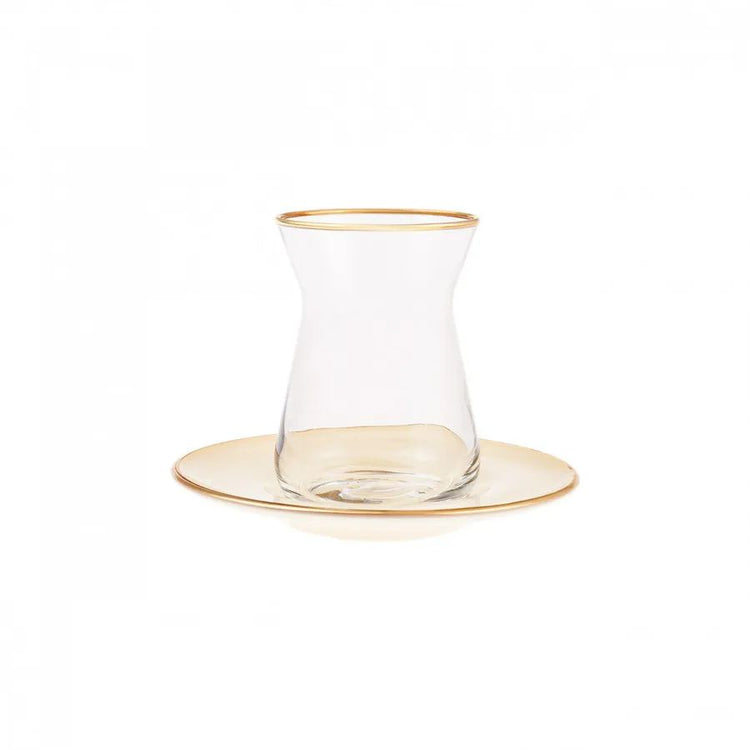 KARACA RETRO BEIGE 6-PERSON TEA SET