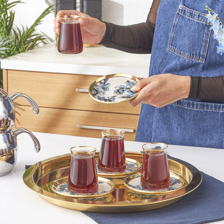 KARACA HANA 12-PIECE TEA SET, COLORLESS