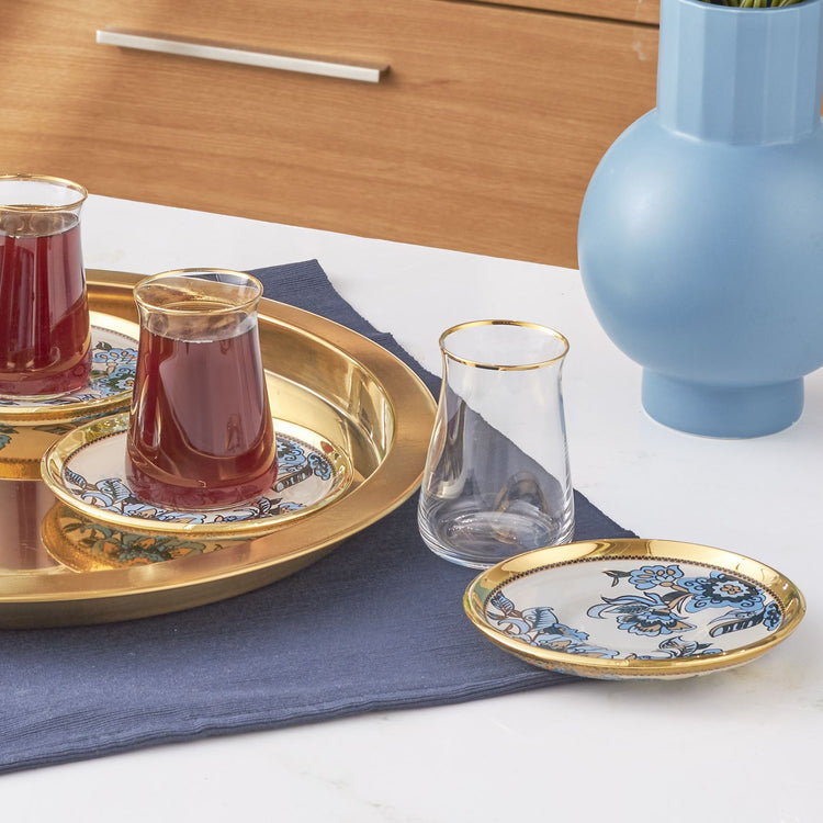 KARACA HANA 12-PIECE TEA SET, COLORLESS