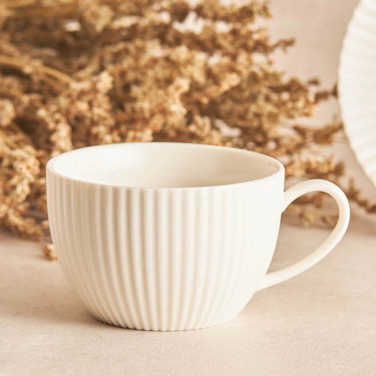 KARACA SEASHELL 2-PERSON 200 ML CUP, WHITE