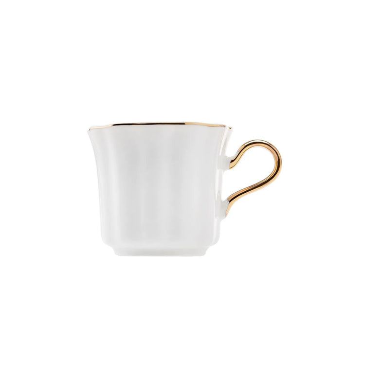 Karaca Parka 2-Person Tea Cup Set, White