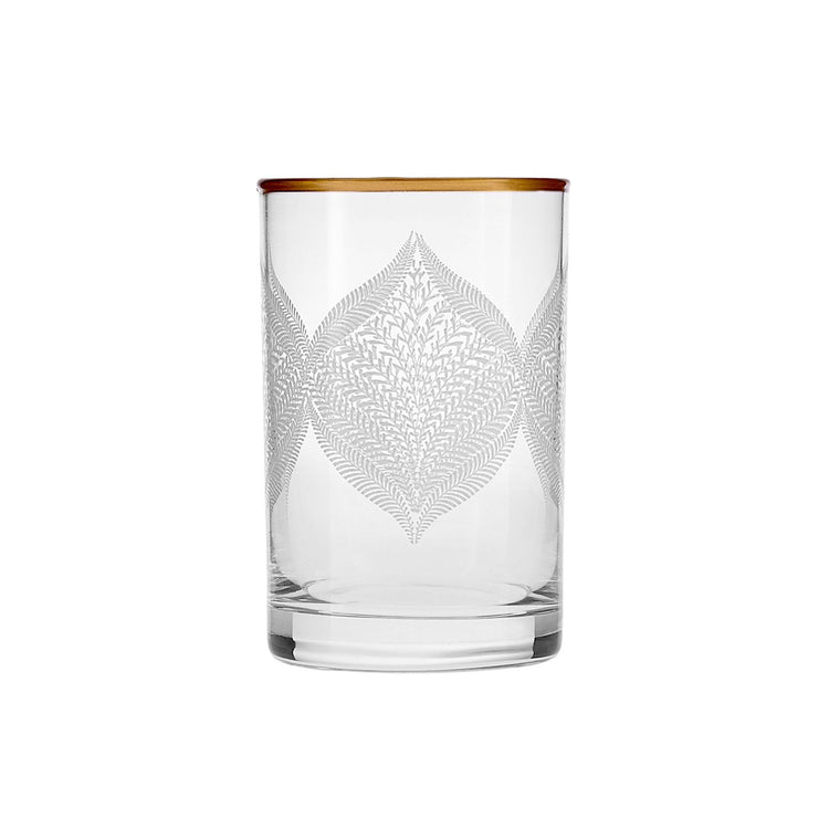 KARACA DEFNE 6-PIECE COFFEE SIDE GLASS, GOLD