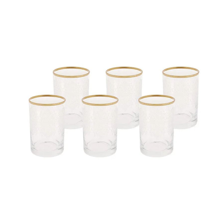 KARACA NİHAL 6-PIECE COFFEE SIDE GLASS, GOLD