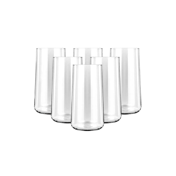 KARACA KRS 6-PIECE DRINKING GLASS, 540 ML, TRANSPARENT