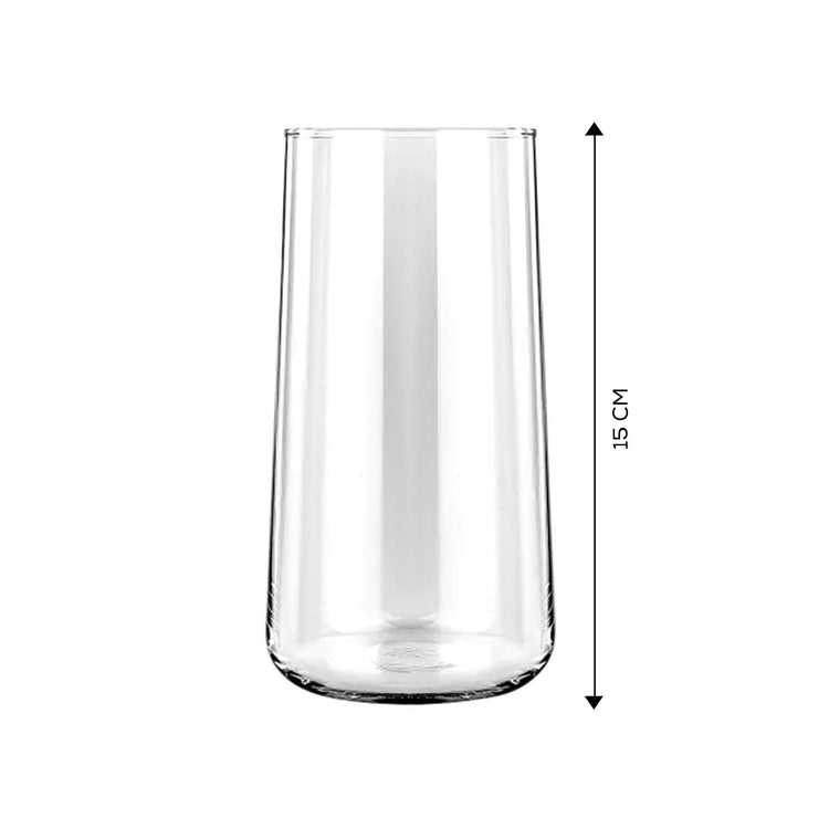 KARACA KRS 6-PIECE DRINKING GLASS, 540 ML, TRANSPARENT