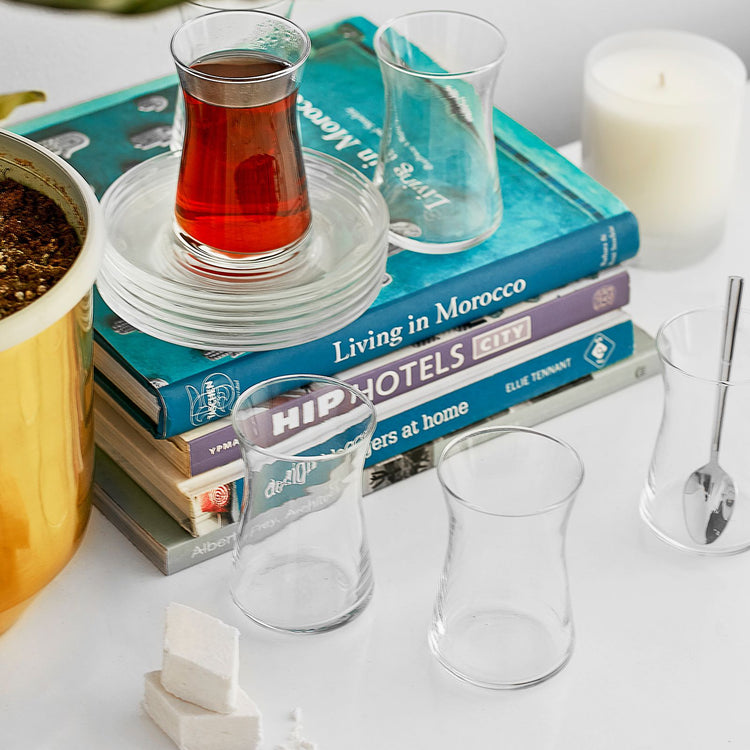 KARACA VIVID 24-PIECE GLASS SET, TRANSPARENT