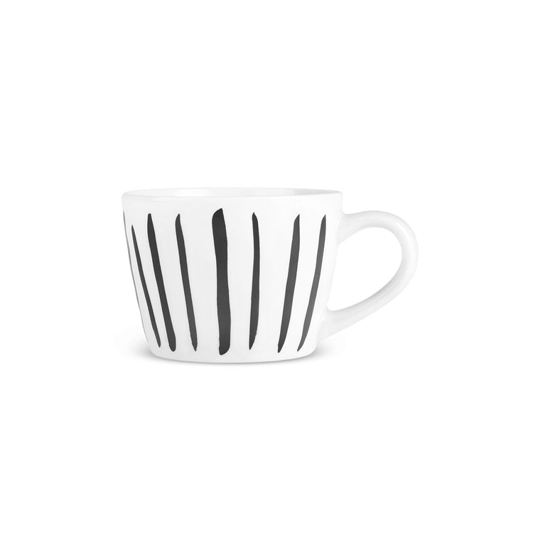 KARACA LINDA STRIPED 350 ML MUG, BLACK