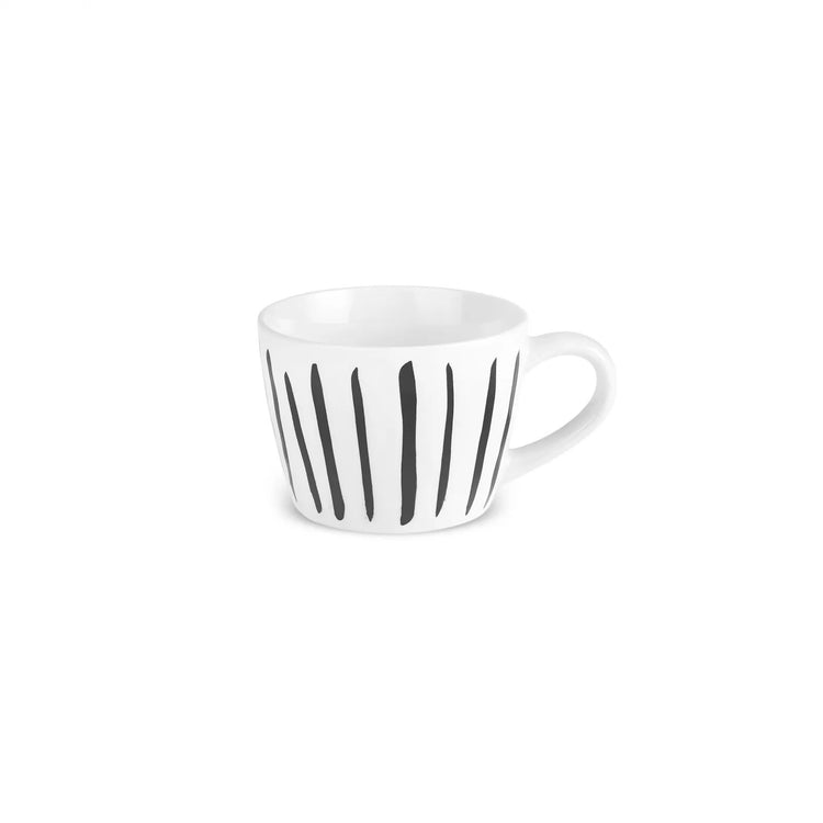 KARACA LINDA STRIPED 350 ML MUG, BLACK