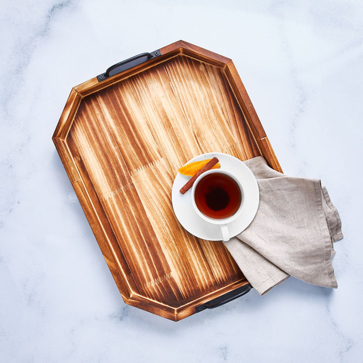 KARACA RUSTIC 42 CM RECTANGULAR TRAY, WOOD