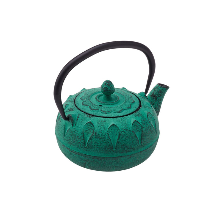 KARACA GREENISH CAST IRON TEAPOT 600 ML, GREEN