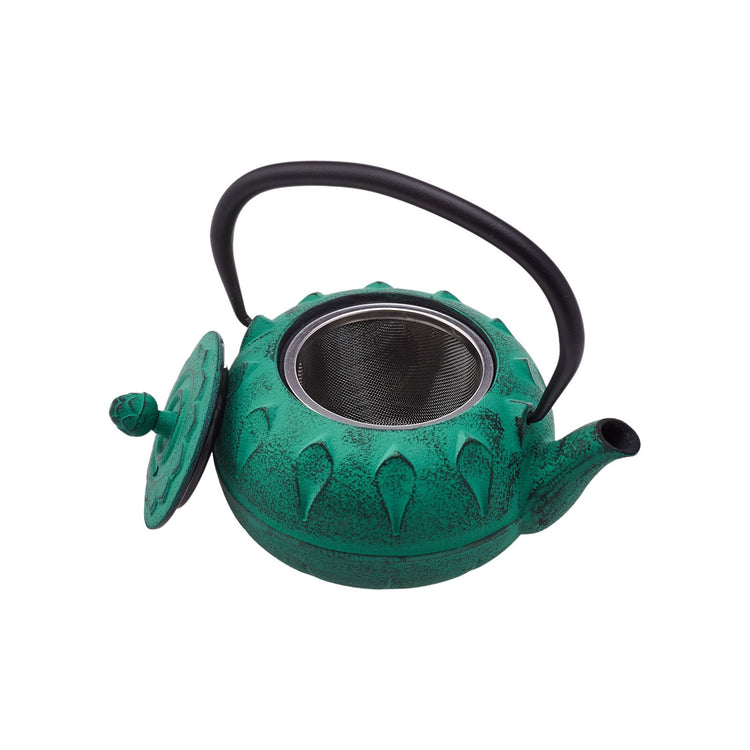 KARACA GREENISH CAST IRON TEAPOT 600 ML, GREEN
