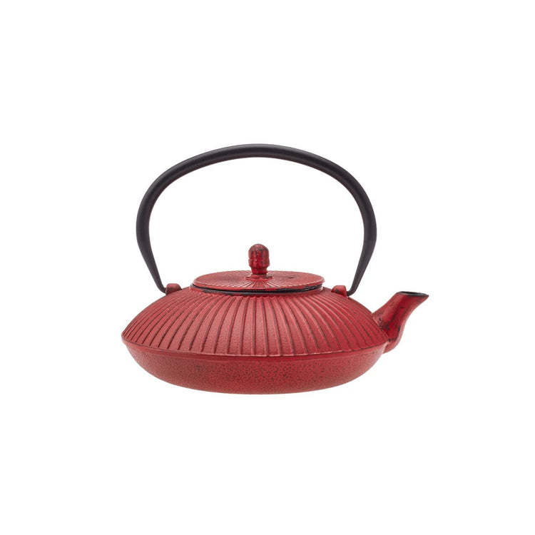 KARACA JAPANESE RED CAST IRON TEAPOT, RED