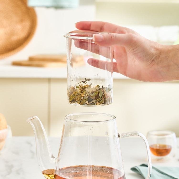 KARACA LEMUR COFFEE KETTLE 1000 ML, CLEAR