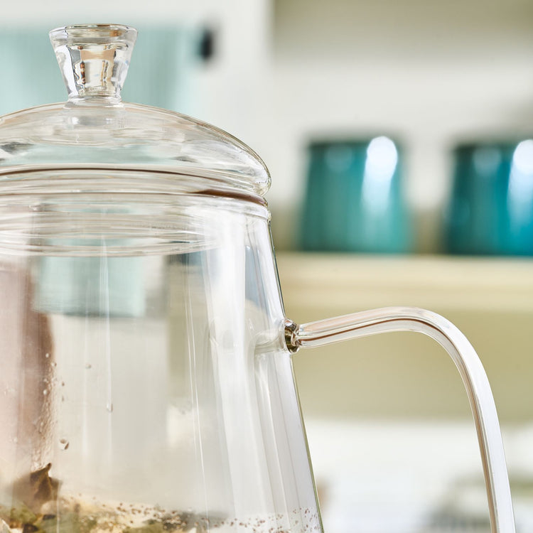 KARACA LEMUR COFFEE KETTLE 1000 ML, CLEAR