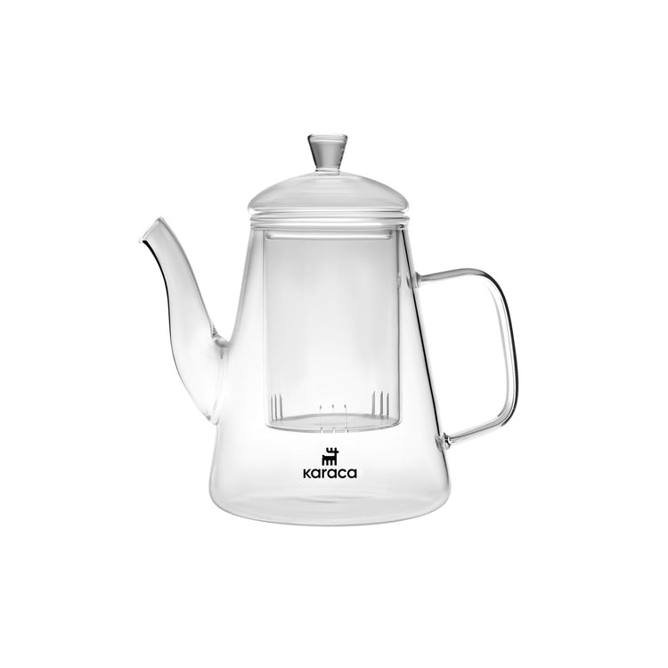 KARACA LEMUR COFFEE KETTLE 1000 ML, CLEAR