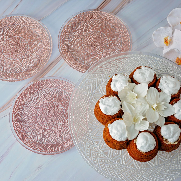 KARACA DANTEL PINK WHITE 7-PIECE SET, MULTICOLOR