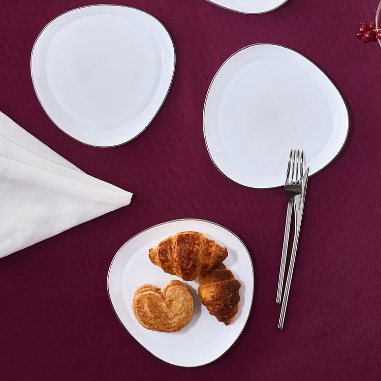 KARACA PURE 6-PIECE 17 CM CAKE SET, WHITE