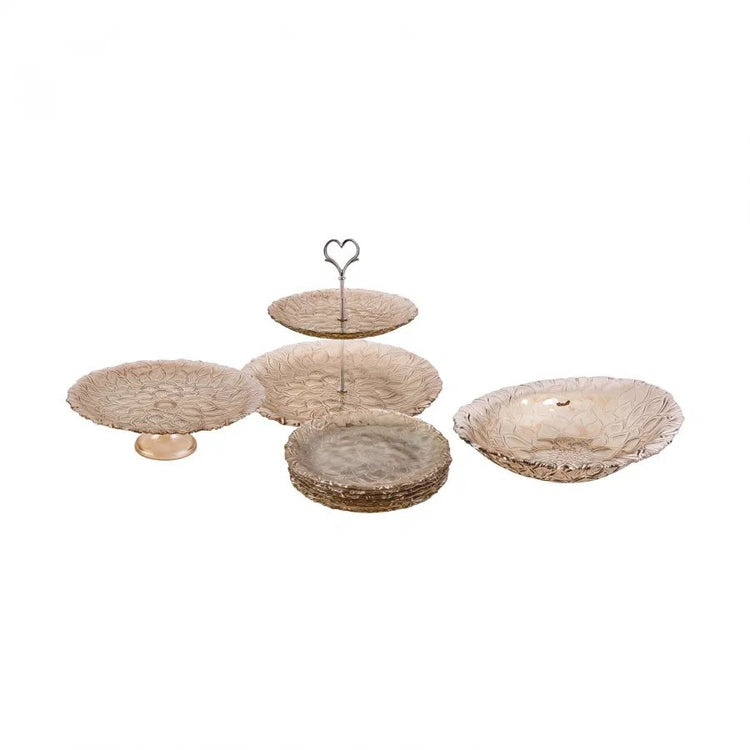 KARACA HAWORTIA 9-PIECE CAKE SET, MULTICOLOR