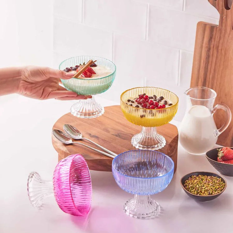 KARACA RAINBOW 4-PIECE BOWL SET, MULTICOLOR