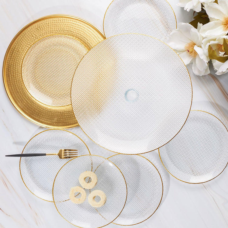 KARACA TUANA 7-PIECE CAKE/DESSERT SET, GOLD