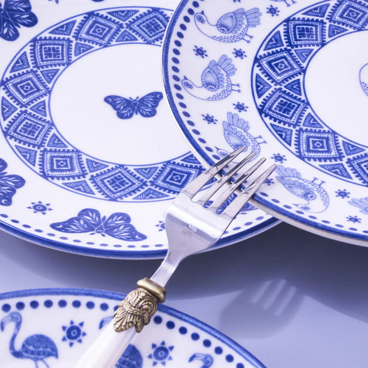 KARACA BECA 6-PIECE CAKE/DESSERT SET, BLUE