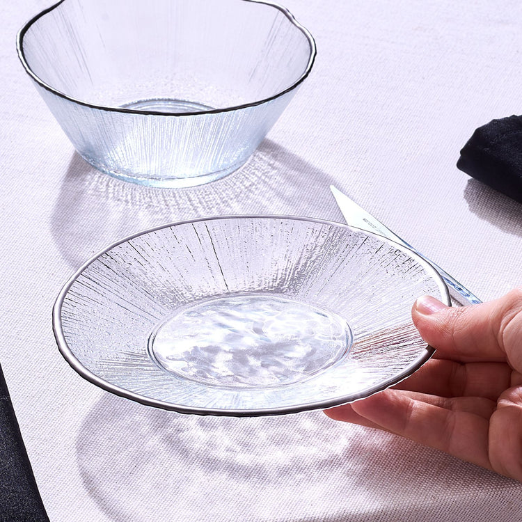 KARACA MARLON GLASS 6-PIECE DESSERT SET, TRANSPARENT